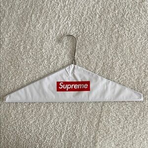 Supreme White and Red Box Logo Wire Hanger